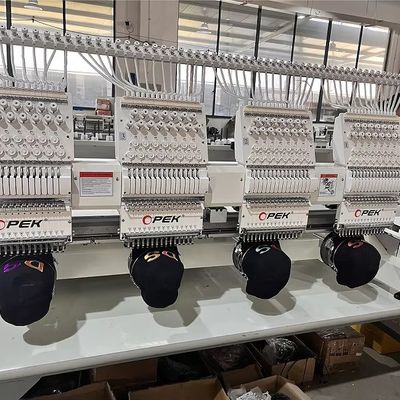 2800*1200mm Worktable Size Industrial Multi-Needle Computerized Hat Embroidery Machine