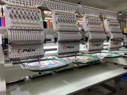 2800*1200mm Worktable Size Industrial Multi-Needle Computerized Hat Embroidery Machine