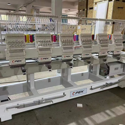 110V-220V Built-in 6 Heads Computer Embroidery Machine for Max Embroidery Area 400*450mm
