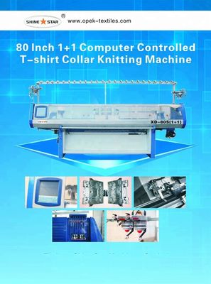 Multi-Gauge 8-10-12 Double System Computerized Flat Knitting Machine for Jacquard Sweaters