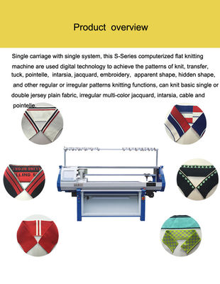 72 Inch Fully Automatic Sweater Knitting Machine with Computerized Jacquard System
