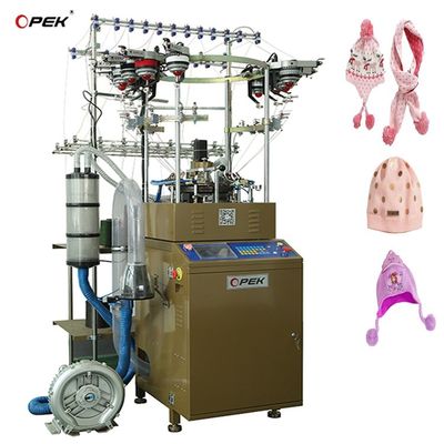 High Speed Circular Woolen Beanie Hat Knitting Machine for Scarf Production
