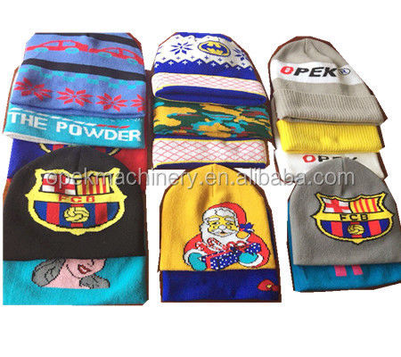 High Speed Circular Woolen Beanie Hat Knitting Machine for Scarf Production