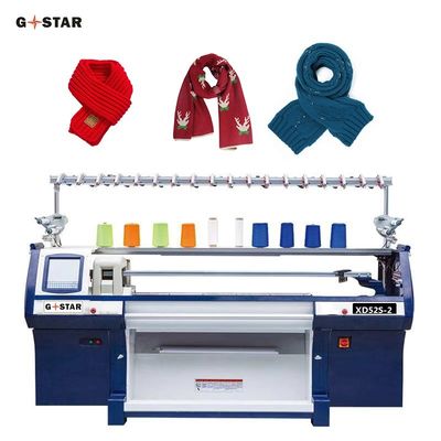 High Speed Flat Knitting Hat and Scarf Knitting Machine with Three system
