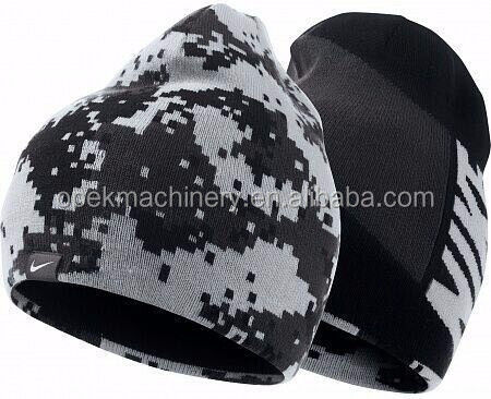 Yellow Jacquard Cap Production OPEK Muslim Cap Knitting Machine with Fully Auto Alarm