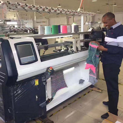 Double System Computerized Flat Knitting Machine for Fully Jacquard Sweaters