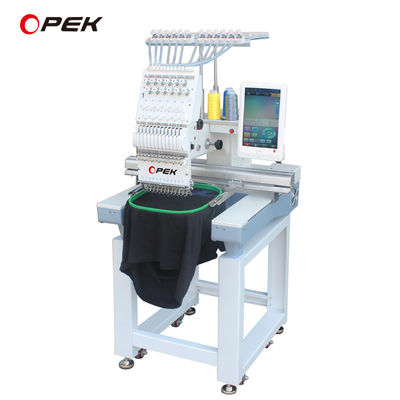 Computerized Opek Single Head Multi Needles Embroidery Machine with Max Speed 850RPM