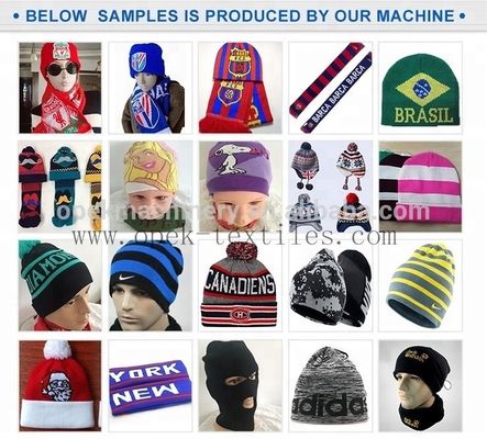 Advanced Servo Motor Driven Jacquard Scarf Hat Making Machine for Cap