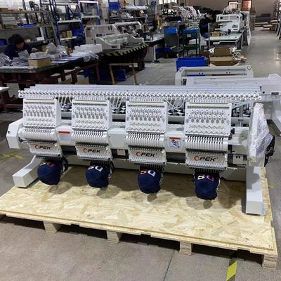 Built-in 110V-220V Opek Cap 4 Head Embroidery Machine for Cap Garment Flat Embroidery