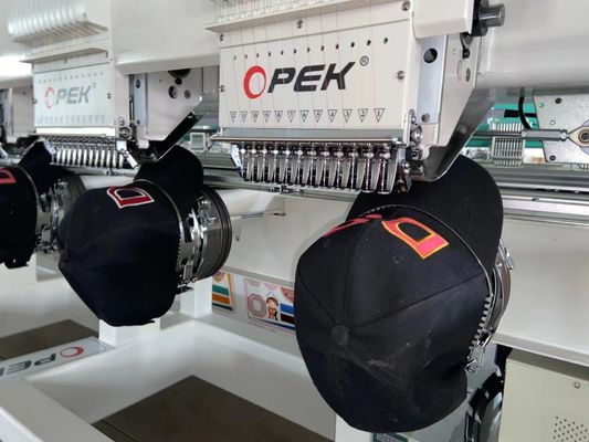 Built-in 110V-220V Opek Cap 4 Head Embroidery Machine for Cap Garment Flat Embroidery