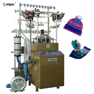 325KG OPEK High Speed  Muslim Prayer Cap Knitting Machine with Up to 16 colors