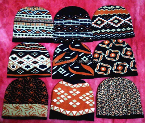 325KG OPEK High Speed  Muslim Prayer Cap Knitting Machine with Up to 16 colors