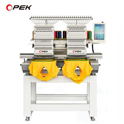 1200 RPM Maximum Speed 2 Head Computerized Embroidery Machine Ideal for Garment Shops