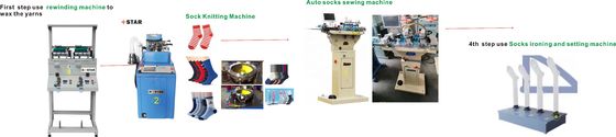 GS297 Socks Toe Closing Knitting Machine with 250W Power and ISO9001 CE Certification
