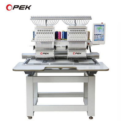 110V-220V Built-in Power Supply 2 Head Computerized Embroidery Machine for 14 Languages
