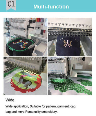 Computerized Embroidery Machine with Max Embroidery Area 400*450 and Max Speed 1200RPM