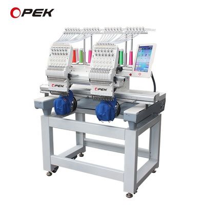 2 Head Computerized Embroidery Machine for Cap Garment Flat Embroidery High Competitio