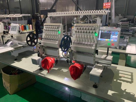2 Head Computerized Embroidery Machine for Cap Garment Flat Embroidery High Competitio