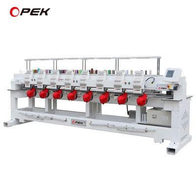 Opek 8 Heads Embroidery Machine with 500mm Head Interval and 60*60 CM Worktable Size