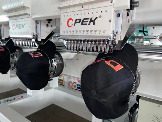 Opek 8 Heads Embroidery Machine with 500mm Head Interval and 60*60 CM Worktable Size