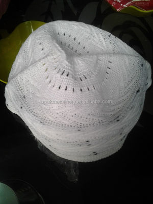 Fully Fashion Muslim Hat Cap Knitting Machine with 1KW Power and Automatic Function