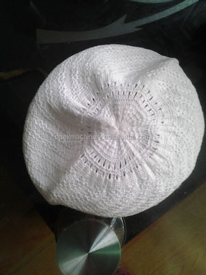 Fully Fashion Muslim Hat Cap Knitting Machine with 1KW Power and Automatic Function