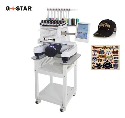 Language 13 Languages High Speed 1200RPM Computer Embroidery Machine with Wooden Case