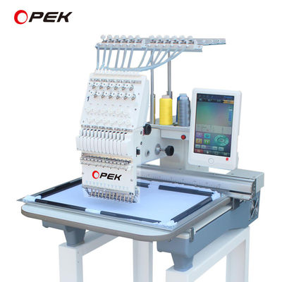60*60cm Worktable Size Computerized Embroidery Machine for Flat Cap Hat T-shirt LOGO
