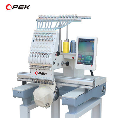 60*60cm Worktable Size Computerized Embroidery Machine for Flat Cap Hat T-shirt LOGO