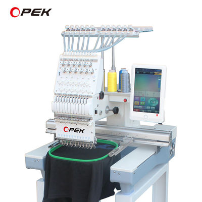 60*60cm Worktable Size Computerized Embroidery Machine for Flat Cap Hat T-shirt LOGO