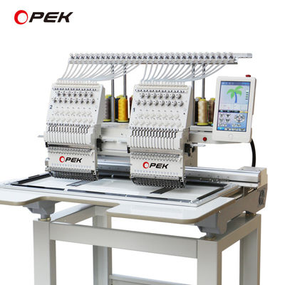 Language 14 Languages Support OPEK 12 15 Computerized T shirt Towel Embroidery Machine