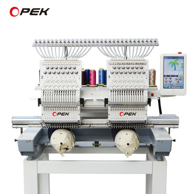 Language 14 Languages Support OPEK 12 15 Computerized T shirt Towel Embroidery Machine