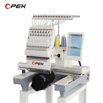 Home Flat Cap Hat T-shirt Computer Embroidery Sewing Machine with Other Head Interval