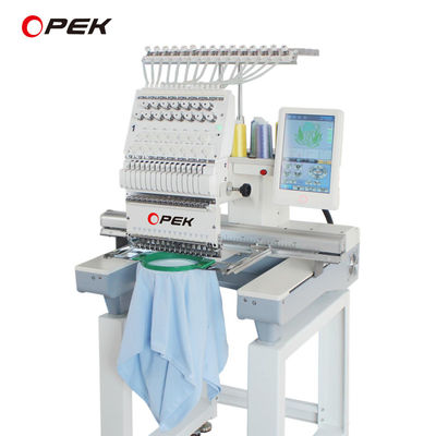 Home Flat Cap Hat T-shirt Computer Embroidery Sewing Machine with Other Head Interval