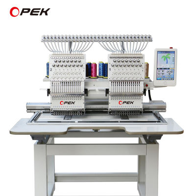 Advanced Dual Head Embroidery Machine for Garments and Hats 450*400 mm Embroidery Area