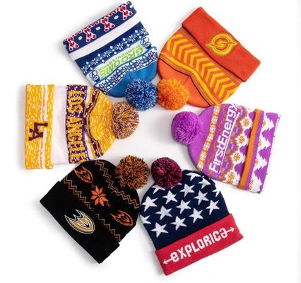 Double System 8GG OPEK365 Computerized Jacquard Beanie Hat Cap and Scarf Knitting Machine
