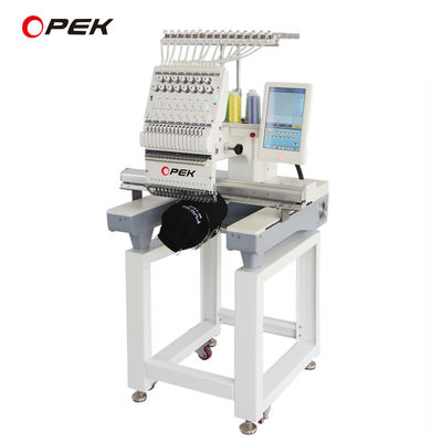 Industrial Computerized OPEK Single Head Embroidery Machine for T-shirt Cap Hat Making
