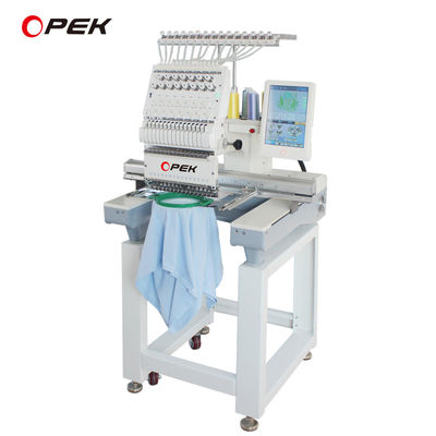 Industrial Computerized OPEK Single Head Embroidery Machine for T-shirt Cap Hat Making