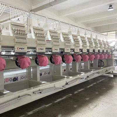 Computerized High Speed Multi Heads Embroidery Making Machine with 400mm Head Interval