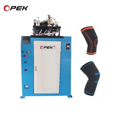 Max RMP 120 RMP High Speed 4 Color Jacquard Computerized Knee Cap Knitting Machine