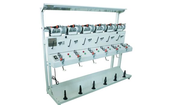 1000RPM/Min Knitting Speed Six Heads Textile Yarn Winding Machine for Easy Operation