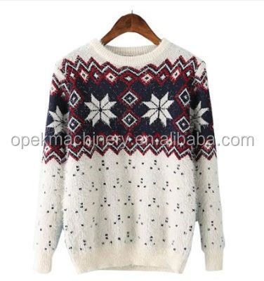 Three System 2790*2010*940mm Sweater 12G Computerized Flat Jacquard Knitting Machine