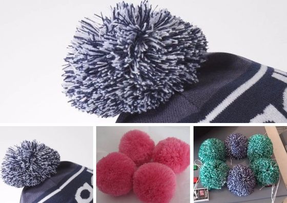 High Speed Pompom Making Machine with Fancy Yarn Capability and NO Computerized Control
