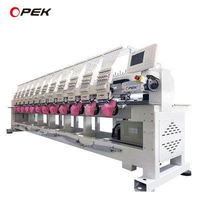 12 Head Computerized Embroidery Machine Design with Automatic Color Change and Trimmer