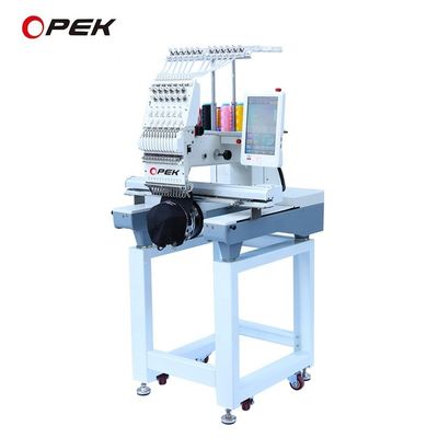 OPEK Single Head Embroidery Machine 12 15 Needles Cap Embroidery Machine