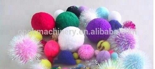 3 GG Polyester Pompom Fringe Machine for Round Pompom Production