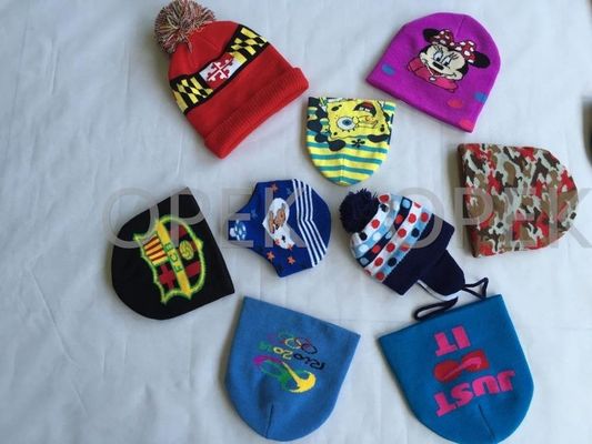 Double Knit Jacquard Beanie Hat and Scarf Set with Logo 500 Pcs/Day Production Capacity