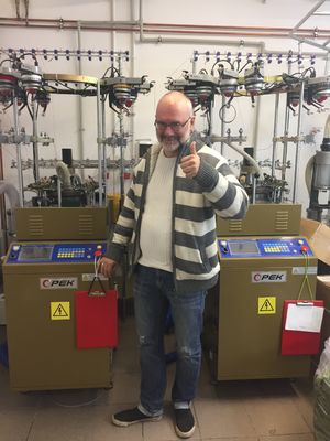 High Speed Scarf Knitting Machine with CE ETL Approval and Jacquard Function from OPEK