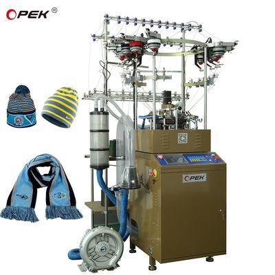 Fully Auto Alarm Circular Knitting Machine for Scarf Cap Hats Production at Home
